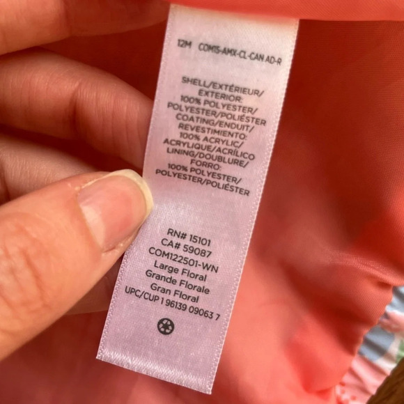 NWOT Carters Spring Floral Baby Girl Rain Jacket/Coat - Picture 9 of 9